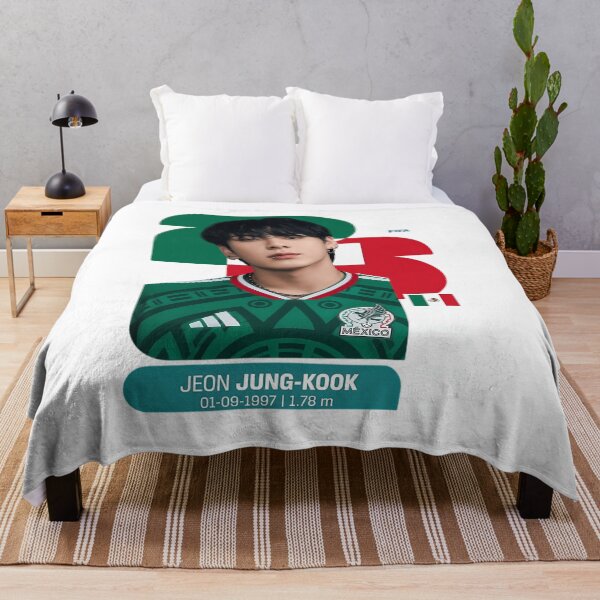 Item preview, Jungkook Mexico Football Jersey 2026 designed and sold by SoftRedMood.