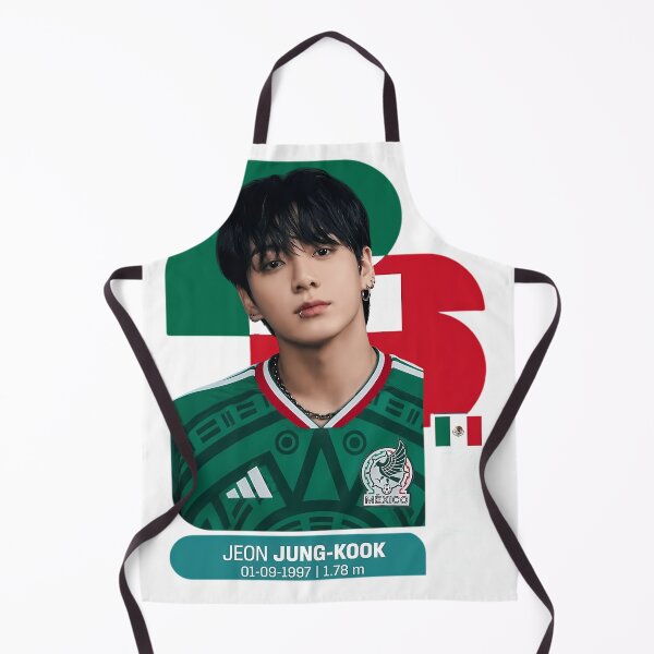 Item preview, Jungkook Mexico Football Jersey 2026 designed and sold by SoftRedMood.