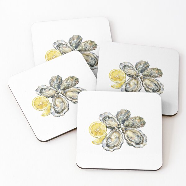 Item preview, Watercolor Oysters and Lemon Slice Seafood Lover designed and sold by SOUFIANE1991.