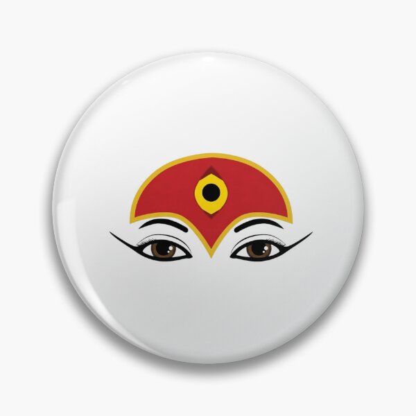 Item preview, Kumari Goddess Eyes | Living Goddess of Nepal | Minimalist Nepali Spiritual Art designed and sold by magiquecreations.