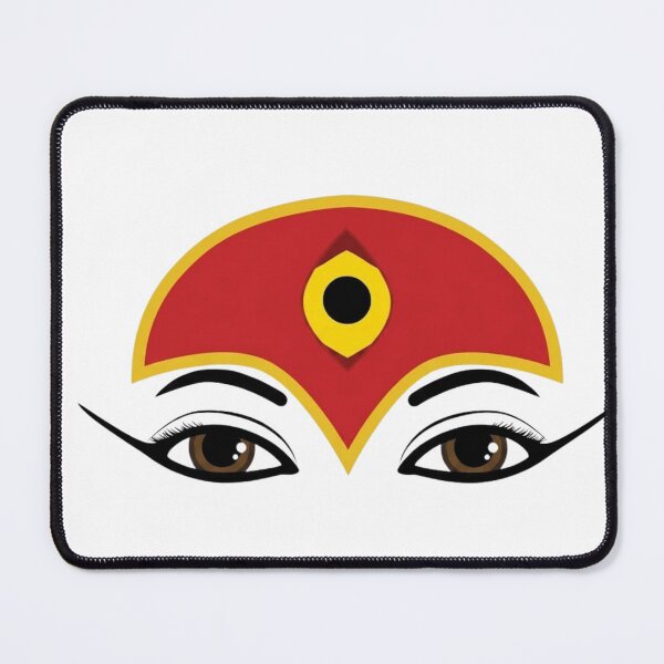 Item preview, Kumari Goddess Eyes | Living Goddess of Nepal | Minimalist Nepali Spiritual Art designed and sold by magiquecreations.