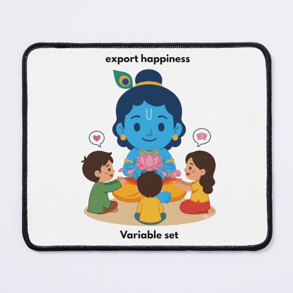 Item preview, export happiness | JavaScript Developer Sticker | Tech Humor designed and sold by BhaktiByte.