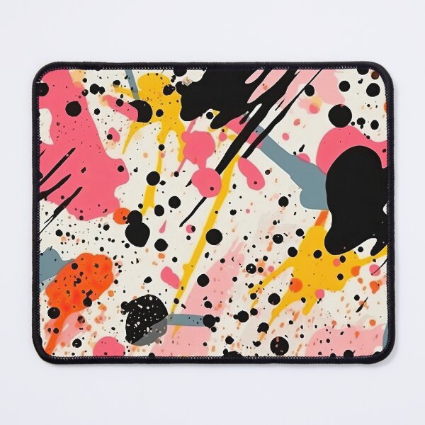 Item preview, Soft Pink & Gold Abstract Paint Drip Pattern designed and sold by VibeShift Studio.