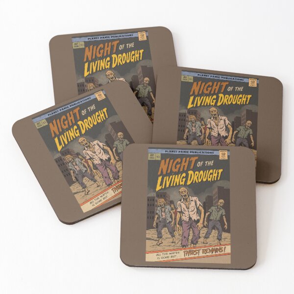Item preview, NIght of the living drought - vintage horror comics or future vision ? designed and sold by LifeislikebuePixels.
