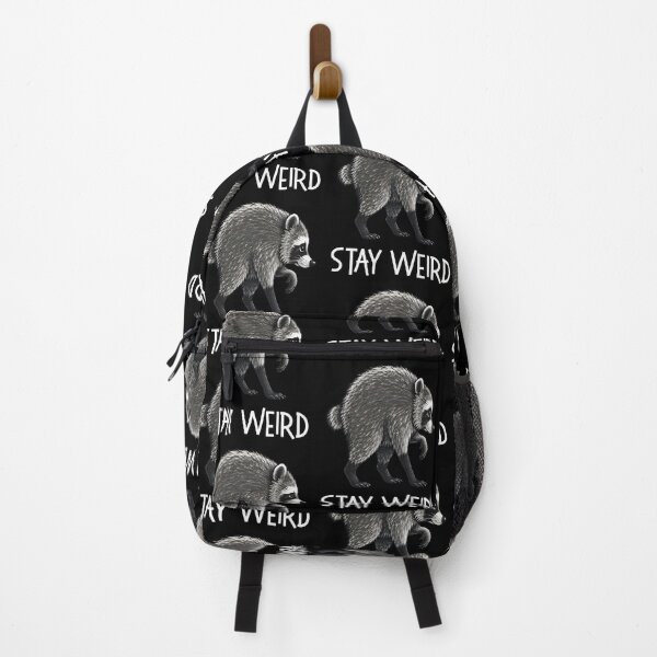 Item preview, Stay Weird Jimothy Viral Raccoon Inspirational Meêm designed and sold by PixlCrypt.