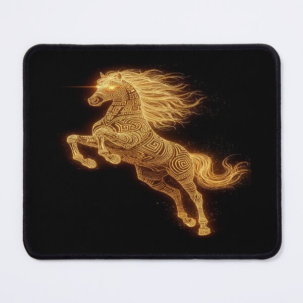 Item preview, Solara Mazehoof: The Golden Spirit Stallion of Radiant Freedom designed and sold by BlissBlvdShop.