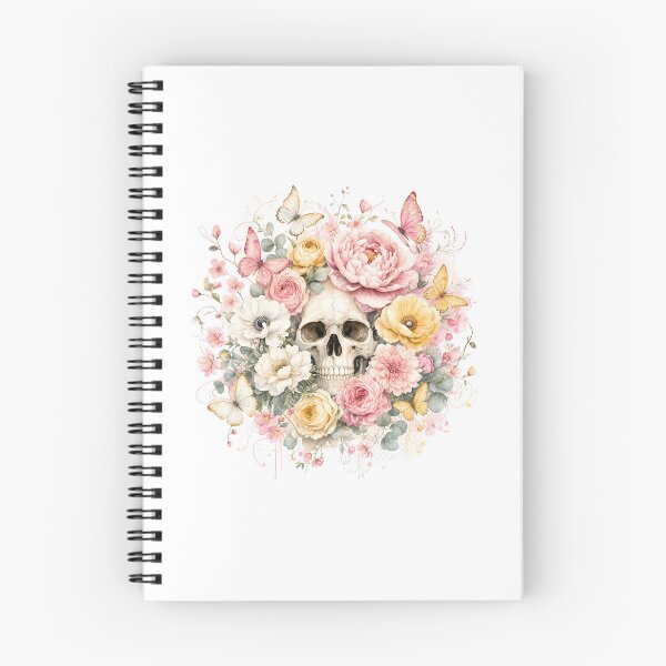 Item preview, Floral skull designed and sold by Whimsy Petal and Co..
