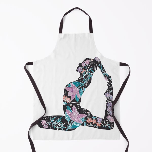 Item preview, King Pigeon Pose - Black Silhouette (Yoga Botanical Series) designed and sold by Winooski Designs.