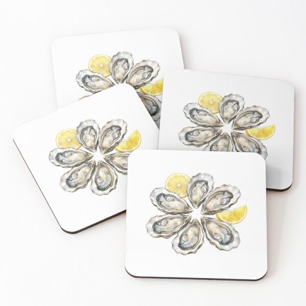 Item preview, Copy of Watercolor Oysters and Lemon Slice Seafood Lover designed and sold by SOUFIANE1991.
