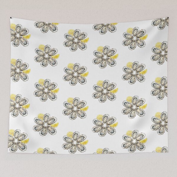 Item preview, Copy of Watercolor Oysters and Lemon Slice Seafood Lover designed and sold by SOUFIANE1991.