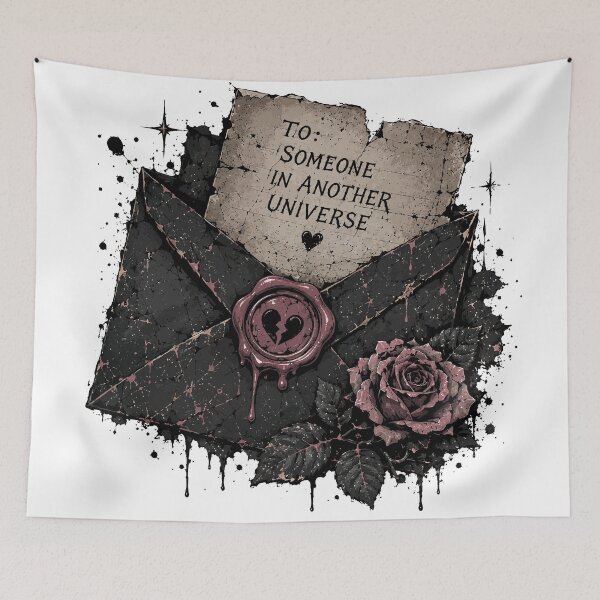 Item preview, To Someone In Another Universe | Gothic Love Letter designed and sold by RidaSalArt.