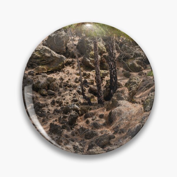 Item preview, Spring Flowers and Pine Trees in Lava Field, Tenerife designed and sold by Kasia Design.