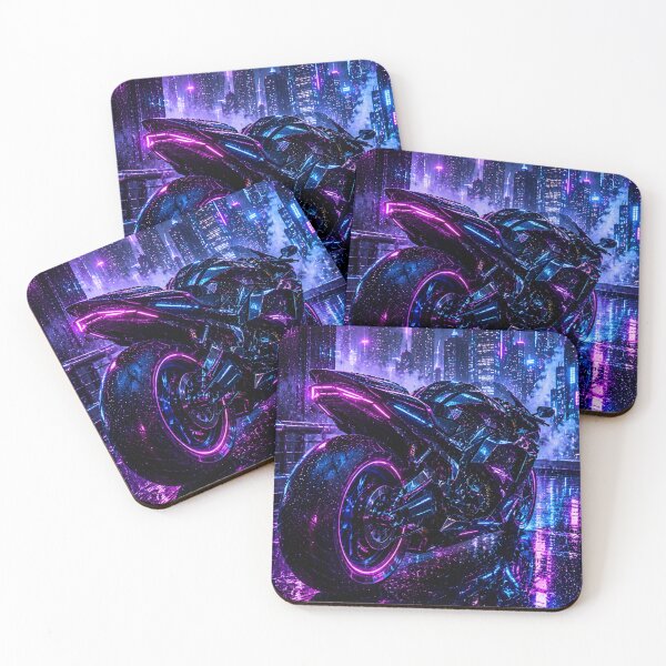 Item preview, Cyberpunk Night Rider Sportbike designed and sold by Gold&pixels.