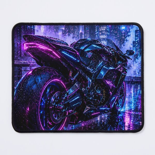 Item preview, Cyberpunk Night Rider Sportbike designed and sold by Gold&pixels.