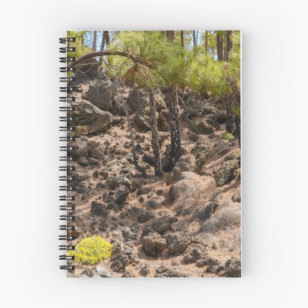 Item preview, Spring Flowers and Pine Trees in Lava Field, Tenerife designed and sold by Kasia Design.