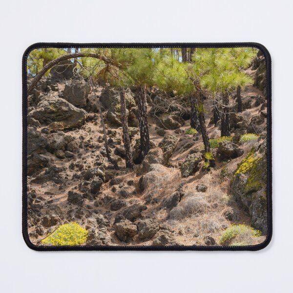 Item preview, Spring Flowers and Pine Trees in Lava Field, Tenerife designed and sold by Kasia Design.