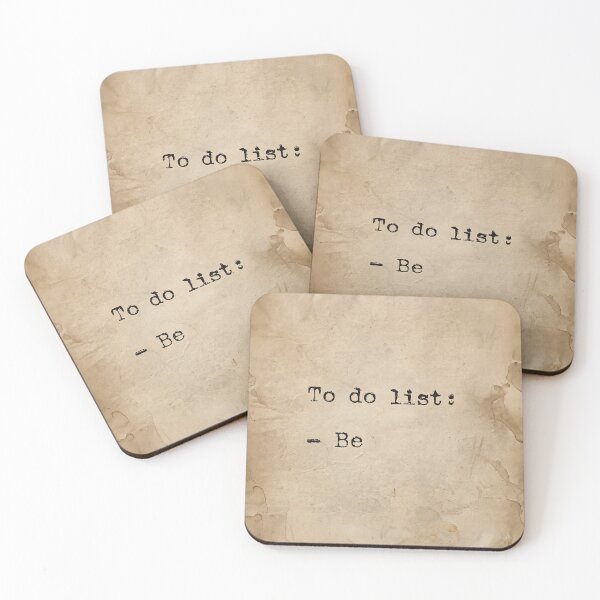 Item preview, To do list: Be – Minimalist vintage quote & mindfulness designed and sold by Artdavesalzburg.