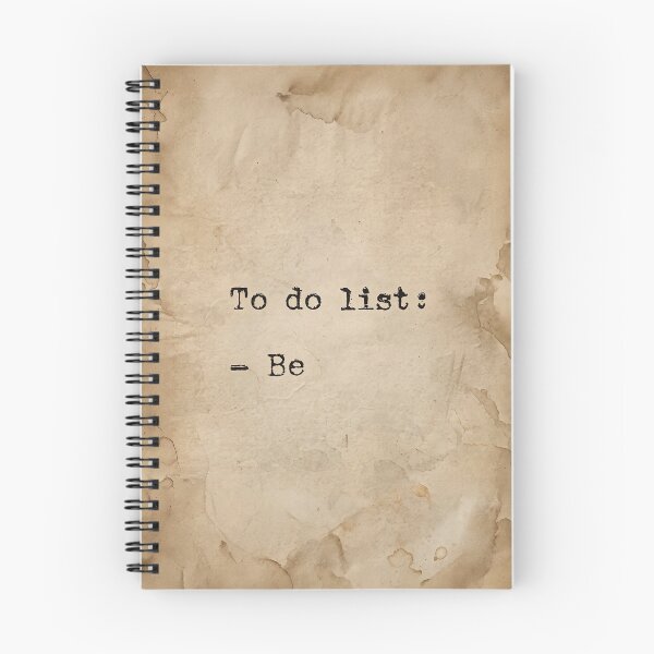 Item preview, To do list: Be – Minimalist vintage quote & mindfulness designed and sold by Artdavesalzburg.