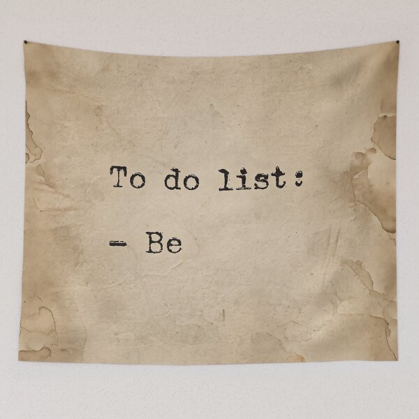 Item preview, To do list: Be – Minimalist vintage quote & mindfulness designed and sold by Artdavesalzburg.