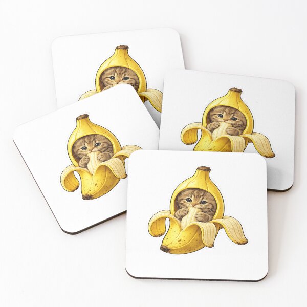 Item preview, Gattino nella Banana che Mangia la Banana designed and sold by RipantinaFantasy .
