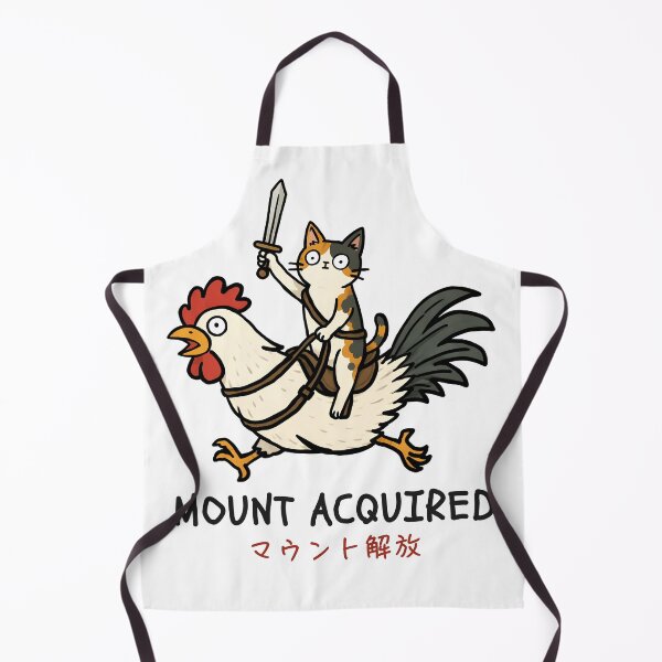 Item preview, Mount Acquired – Funny Cat Riding a Chicken RPG Meme | Gamer Cat designed and sold by KomixsDesign.