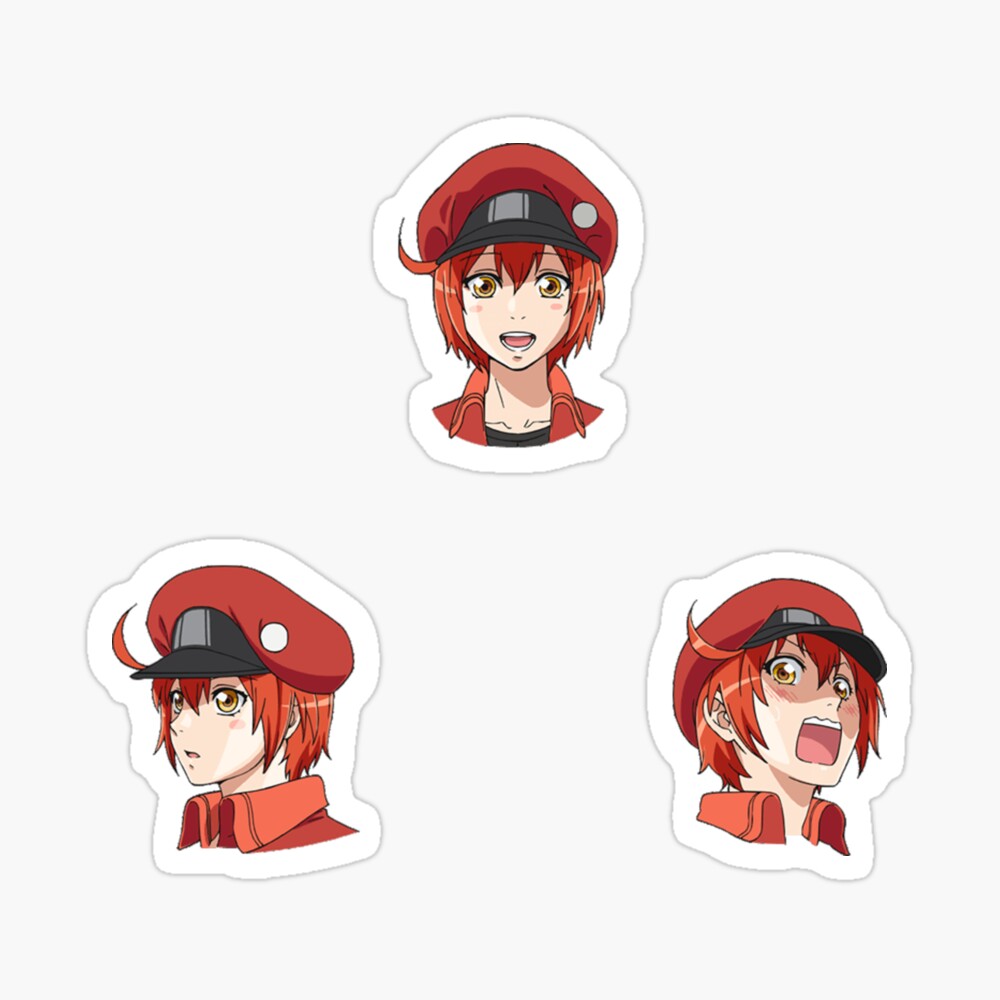 Hataraku Saibou / Cells at Work - Red Blood Cell Postcard for Sale by  Anime Access