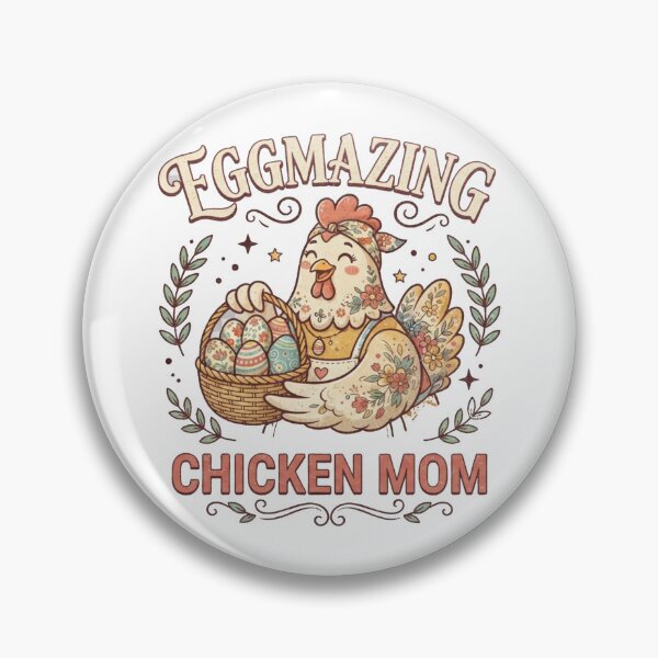Item preview, Eggmazing Chicken Mom Vintage Retro Backyard Chicken Keeper Gift T-Shirt, Poster & Apron designed and sold by AlphaBetulia.