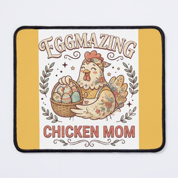 Item preview, Eggmazing Chicken Mom Vintage Retro Backyard Chicken Keeper Gift T-Shirt, Poster & Apron designed and sold by AlphaBetulia.