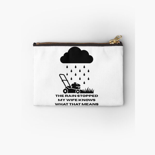 Item preview, Cuidado divertido del césped: La lluvia paró, mi esposa lo sabe. designed and sold by YardTimberCrew.