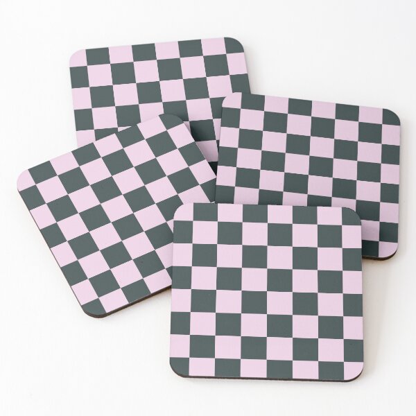 Item preview, Blush Pink and Deep Teal Checkerboard Pattern | Modern Seamless Geometric Design designed and sold by ViviNyks.