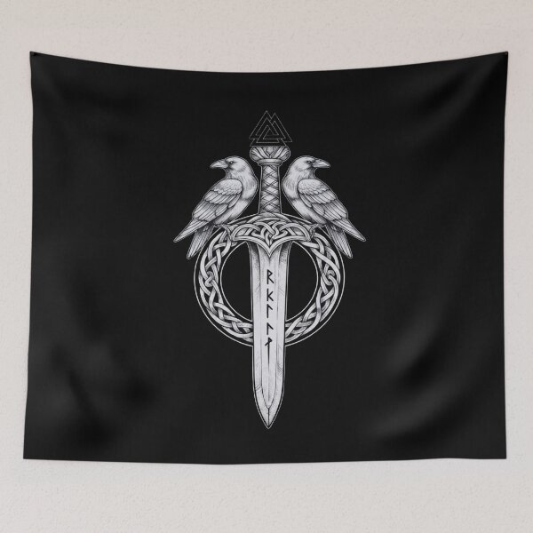 Item preview, Nordic Ravens Runes | Norse Mythology Gifts For Vikings designed and sold by BrokenLabel.