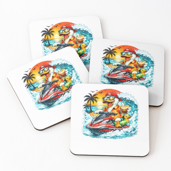 Item preview, Funny Summer Duck Jet Ski designed and sold by Unica_designs.