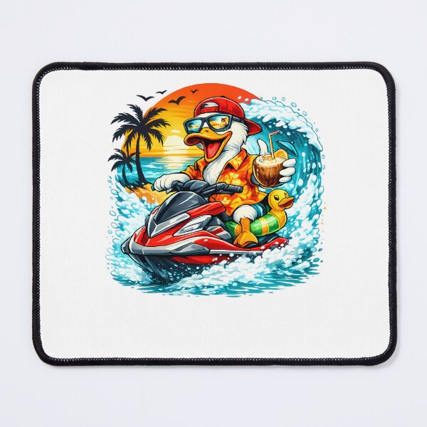 Item preview, Funny Summer Duck Jet Ski designed and sold by Unica_designs.