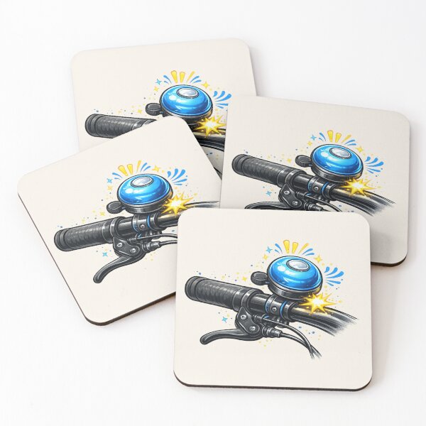 Item preview, Bicycle Bell Gift Funny Cyclist Handlebar Art designed and sold by Corvoria.
