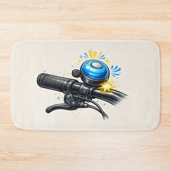 Item preview, Bicycle Bell Gift Funny Cyclist Handlebar Art designed and sold by Corvoria.