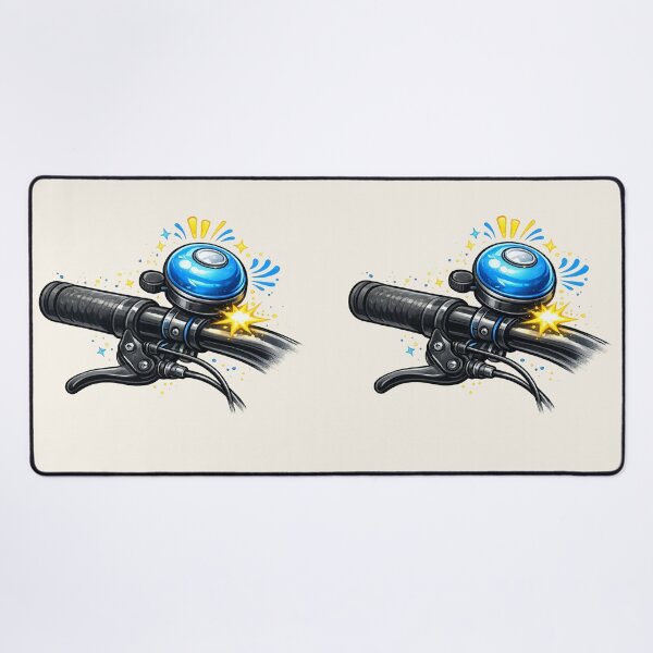 Item preview, Bicycle Bell Gift Funny Cyclist Handlebar Art designed and sold by Corvoria.