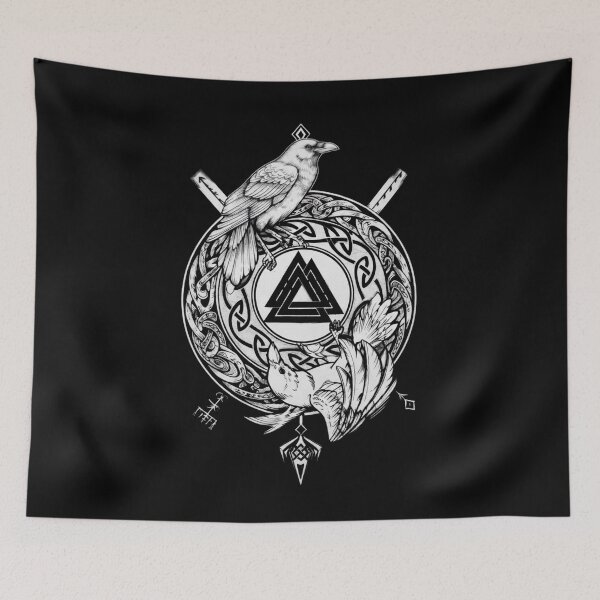 Item preview, Nordic Ravens Runes | Norse Mythology Gifts For Vikings designed and sold by BrokenLabel.