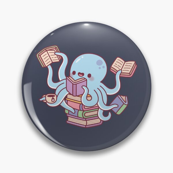 Item preview, Cute Octopus Busy Reading Books designed and sold by rustydoodle.