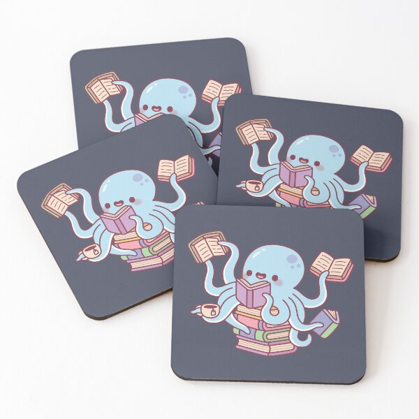 Item preview, Cute Octopus Busy Reading Books designed and sold by rustydoodle.
