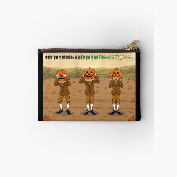 Item preview, See Hear Speak No Evil Pumpkins – Funny Halloween Pumpkin Trio in Pumpkin Patch designed and sold by emiliacreations.