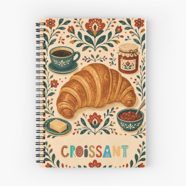 Item preview, Wall Art - Postcard - Croissant Morning Magic designed and sold by ForeverPrintsOK.