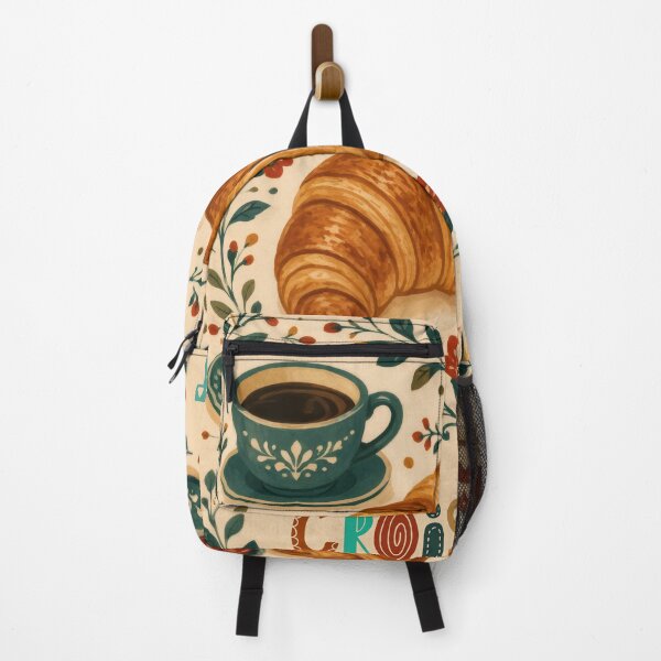 Item preview, Wall Art - Postcard - Croissant Morning Magic designed and sold by ForeverPrintsOK.