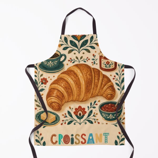 Item preview, Wall Art - Postcard - Croissant Morning Magic designed and sold by ForeverPrintsOK.