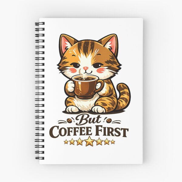 Item preview, Kawaii Coffee Cat Design designed and sold by StyleBloomes.