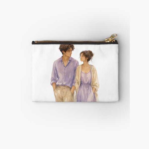Item preview, Romantic Watercolor Couple Illustration – Love in Soft Pastels designed and sold by Tanayagya.