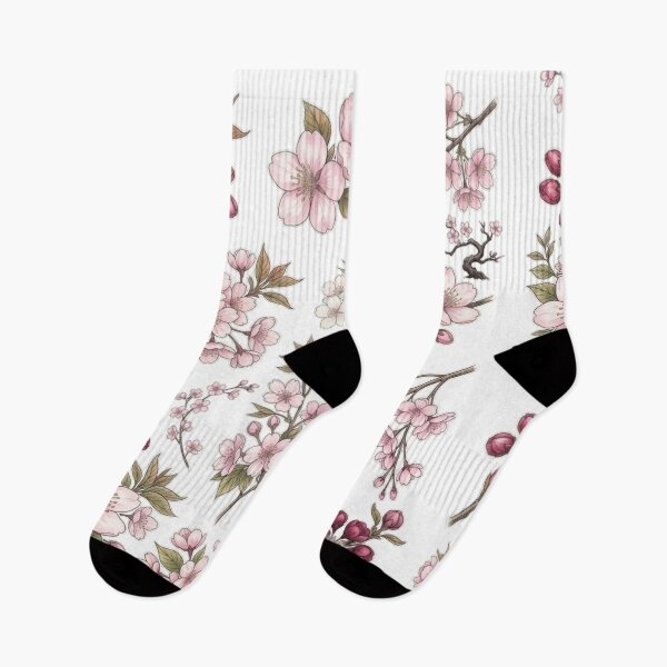 Item preview, Vintage Pink Cherry Blossom Floral Branch  designed and sold by Rehnair.