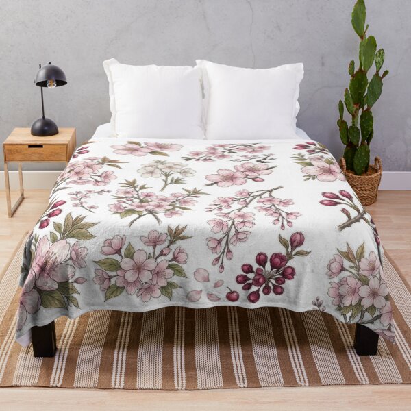 Item preview, Vintage Pink Cherry Blossom Floral Branch  designed and sold by Rehnair.