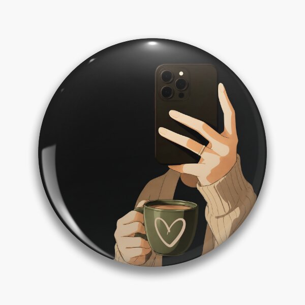 Item preview, Cozy Coffee Lover Mirror Selfie Faceless Art designed and sold by Moodprint5.