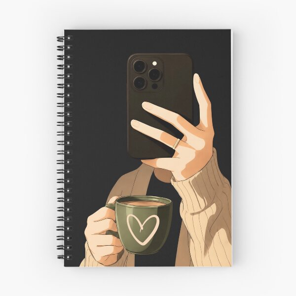 Item preview, Cozy Coffee Lover Mirror Selfie Faceless Art designed and sold by Moodprint5.