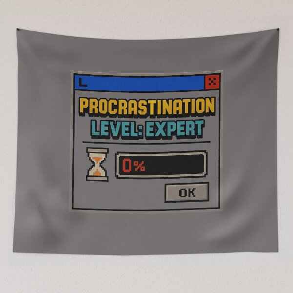 Item preview, Expert Procrastinator – Productivity at Zero designed and sold by Mad Factory Designs.